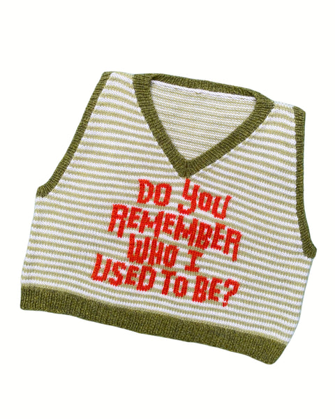 ORANGE AND GREEN DO YOU REMEMBER VEST