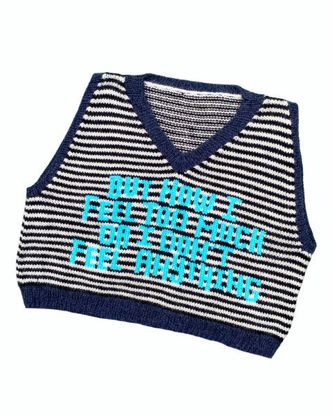 BLACK AND BLUE TOO MUCH VEST